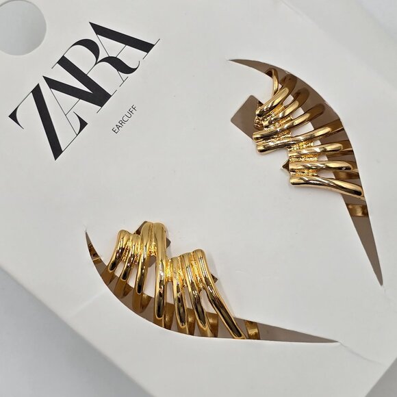 Zara - Ear Cuff | Clip-On Earring – Zambba Zara - Gold Ear Cuff Earrings - NWT